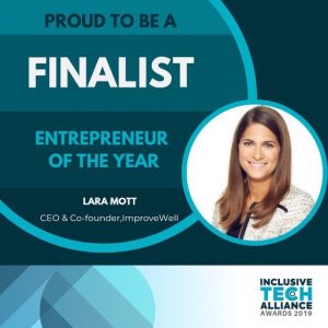 ImproveWell CEO named a finalist for “Entrepreneur of the Year” in 2019