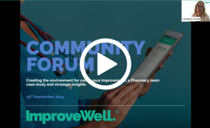 Community forum: Creating the environment for continuous improvement